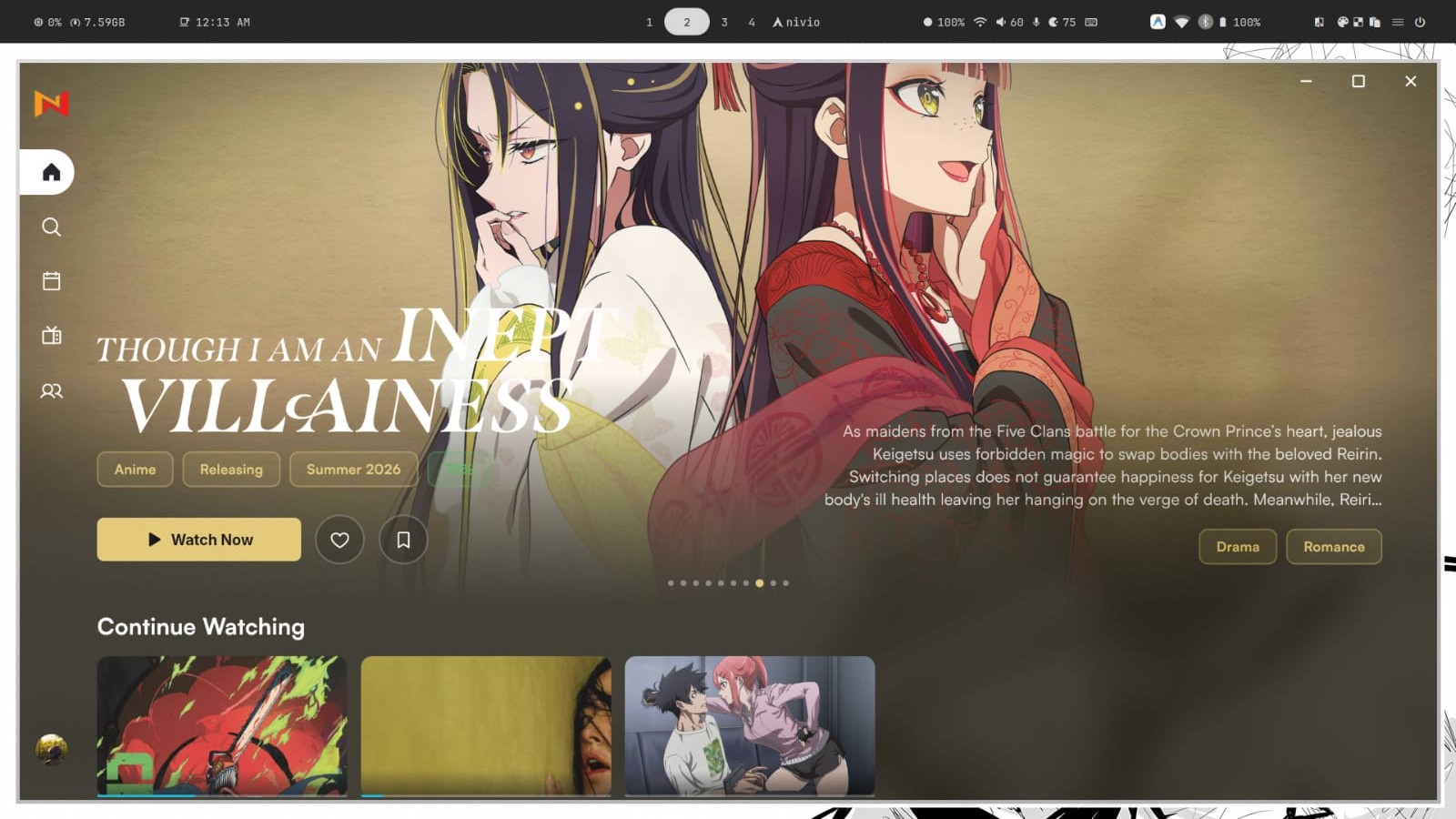 Nivio Desktop Cinema Player